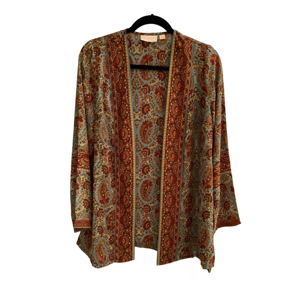 Belle Boho Kim Gravel Open Cardigan Boho Style XXS